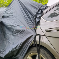 Tente de voiture personnalisée Oem Odm Designs Tentes pliantes pour camping en plein air Tente de camping robuste pour voiture avec poteau en tissu personnalisé