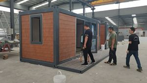 Casa contenedor moderna de 10 pies, tipo Z, plegable, de panel sándwich de acero, para familias, de buena calidad, lista para mudarse, de montaje rápido. - Product Image 2