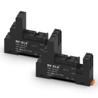 Soket Relay Miniatur 5-Pin 12A AC Daya Rendah yang Dapat Disesuaikan 14F-1Z-C3 Perlindungan Tertutup Perlindungan Jari Umum