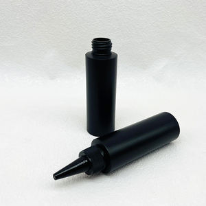 Bouteilles en HDPE noires bon marché en stock d'usine, 100 ml, noir mat, à presser, pour acétone, <span class=keywords><strong>liquide</strong></span> acrylique, monomère chimique, bouteilles en plastique HDPE - Product Image 5