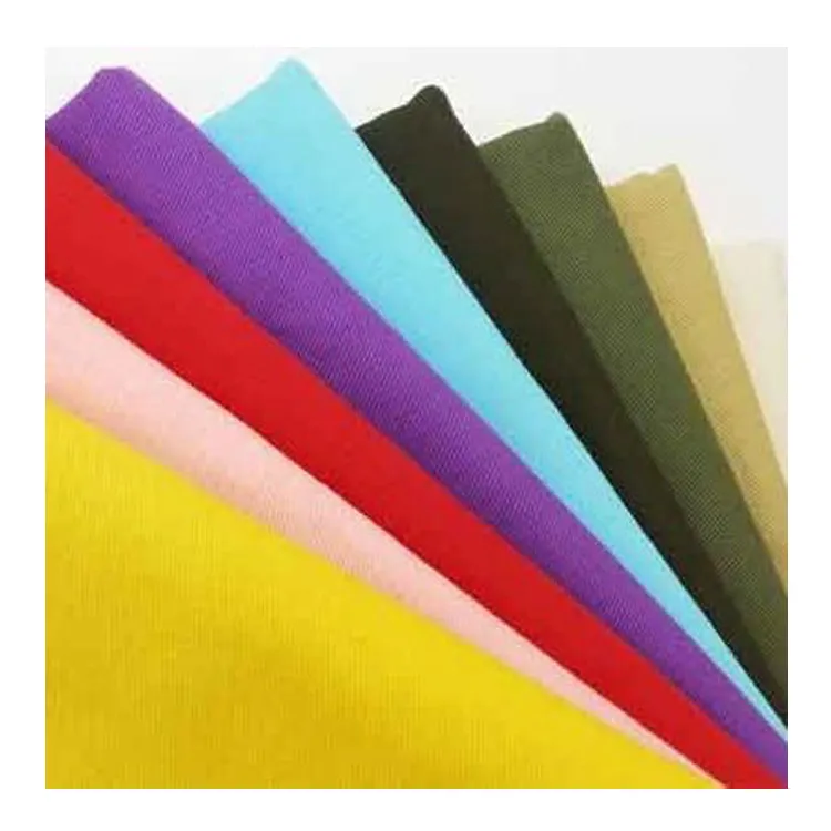 TC fabric wholesale 80Polyester 20cotton yarn card fashion twill polyester/cotton school uniform fabric for bag