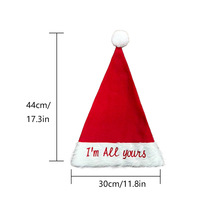 Gorro Navideño Personalizado con Nombre Bordado, Gorro de Santa Claus Único y Tejido a Mano