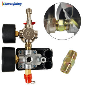 Directo de Fábrica: Interruptor de Presión Cuadrado de Cuatro Orificios para Compresor de Aire, Regulador y Conjunto de Salida de Cuatro Orificios - Product Image 2