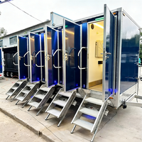 Goeasy – Remorque WC mobile multifonctionnelle et écologique avec revêtement antidérapant, portable pour événements publics extérieurs, garantie 10 ans