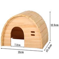 Abri en bois massif naturel pour petits animaux, écologique, pour salon, cachette pour hamster, vente en gros