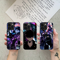 Nouveau Design Anime Solo Leveling Coques de Téléphone 3D Manga Motion Lenticulaire Étui de Protection pour Tous Modèles iPhone Samsung Android