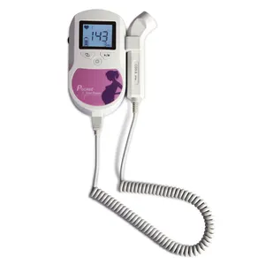 Contec taşınabilir cep Fetal Doppler monitör Fetal Doppler bebek kalp monitörü gebelik için üç çalışma modu 8Mhz Probe