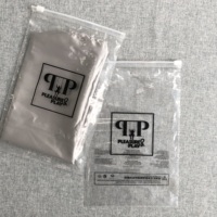 Sacs d'emballage pour vêtements en plastique transparent avec fermeture éclair, personnalisables avec logo, auto-scellants, pour le stockage en vrac de vêtements