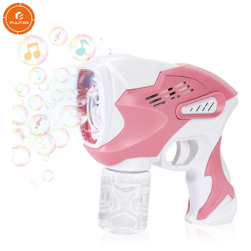 Automatic Electric Elastic Smog Bath Toy Outdoor Kids Bubble Ball Maker Machine Water Play Out Indoor Bubble Gun BMM1890 Fuliter