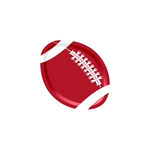 DAMAI Nuevo Juego de Vajilla Desechable Personalizado con Temática de Balón para Fiestas de Cumpleaños, Super Bowl, Platos, Servilletas y Vasos de Papel - Product Image 4