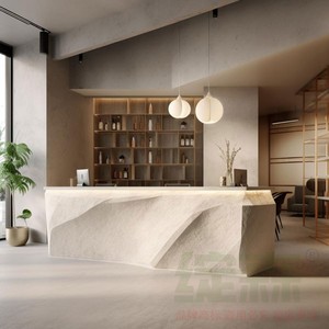 Otel giyim mağazası için Alien fiberglas High-End resepsiyon masası kahve dükkanı güzellik salonu-ön büro sayaç kasiyer masa - Product Image 4