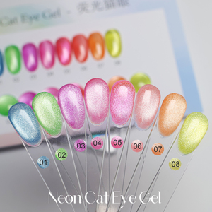 Esmalte de <span class=keywords><strong>Uñas</strong></span> <span class=keywords><strong>en</strong></span> Gel UV Ojo de Gato Arcoíris de 8 Colores, Certificado CPNP, Efecto Aurora de Ensueño, Cuentas de Vidrio Coloridas, Luz <span class=keywords><strong>Verde</strong></span> Neón, Set de Esmaltes de <span class=keywords><strong>Uñas</strong></span> - Product Image 4
