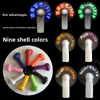 Ventilateur de poche mini LED personnalisable avec batterie remplaçable et logo personnalisé pour usage hôtelier, en plastique, pour les voyages en Espagne et les mariages