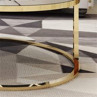 Table basse en bois style marbre noir, mobilier de maison, moderne, personnalisé, en métal