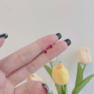 Dylam Wholesale Small Mini Stone Rhodium Plated 5A Cubic Zirconia CZ S925 925 Sterling Silver <b>Fine</b> <b>Stud</b> <b>Earrings</b> for Women - Product Image 5