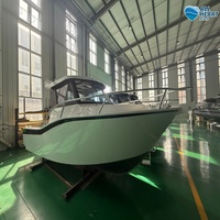 Nouveau design de bateau de pêche durable de 6.5 mètres en aluminium avec grande cabine à vendre