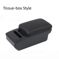 Boîte de rangement multifonctionnelle pour accoudoir de voiture, style avec emplacement pour téléphone et porte-gobelet, organisateur de console centrale avec revêtement en cuir PU