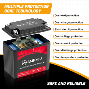 Motorcycle Cranking Battery 12V Lithium Battery CCA240 8Ah Battery, Lead-<b>free</b> Light <b>Weight</b> AMX12-80FQ 12.8v Starting Battery Lit - Product Image 5
