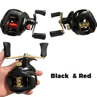 Moulinet Baitcasting moulinets de pêche en mer coque en carbone 7.2:1 rapport de vitesse 5KG Max glisser roue de pêche à grande vitesse