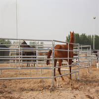 Panneaux galvanisés de clôture pour chevaux en métal de 6 pieds et 12 pieds Panneaux d'enclos pour bétail Panneaux d'enclos pour chevaux de corral utilisés