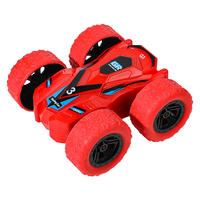 Vente en gros de voitures à double face ABS à traction Jouet à vibration inertielle à friction avec gros pneu Camion à benne basculante à quatre roues motrices