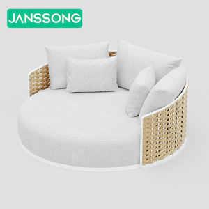 كراسي الاستلقاء تحت الشمس ، أثاث الفناء ، سرير الاستراحة في الهواء الطلق ، أثاث حديقة سرير نهاري من الراتان ، أثاث حوض سباحة ، أثاث معدني خارجي - Product Image 5