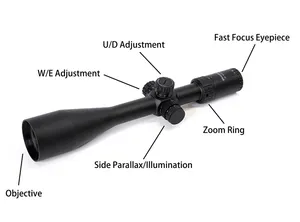 Ulink 5-25X SFP mira ultra-clara de alta precisão para alcance de 1000m, viseira cheia de nitrogênio e antivibração para caça