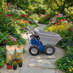 Nuovo Mini Dumper Multifunzionale con Guida a Destra, Carriola Idraulica da Giardino, <span class=keywords><strong>Motore</strong></span> a Benzina <span class=keywords><strong>per</strong></span> Agricoltura, Capacità 500kg, Uso Domestico - Product Image 2