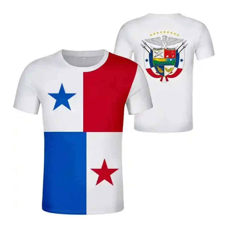 Le dernier T-shirt Panama imprimé en 3D de couleur unie avec emballage individuel idéal à la mode avec caractéristique respirante
