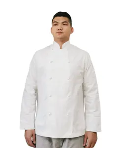 Veste de Chef noire, vêtements de Chef, manteau de Chef, livraison gratuite