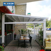Mooxon-Auvent motorisé rétractable en PVC avec pare-soleil pour l'extérieur