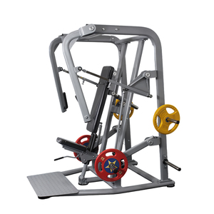 Máquina de entrenamiento de fuerza con placas de acero para <span class=keywords><strong>press</strong></span> de pecho <span class=keywords><strong>inclinado</strong></span> sentado, para culturismo y piernas, equipo de gimnasio comercial - Product Image 1