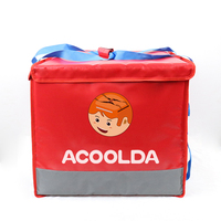 Maßgefertigter Großraum-Rucksack Personalizada Verde Entregas Thermische Lebensmitteltasche Motorrad-Lieferrucksack