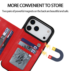 เคสโทรศัพท์แบบแข็งหนัง PU ที่เก็บบัตรแบบกระเป๋าสตางค์ธุรกิจระดับไฮเอนด์สำหรับ iPhone 17 Pro Max 17 Air 17 Pro - Product Image 4