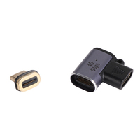 Adaptador Magnético VCOM USB4 Tipo C a C, Conector USB-C en Forma de L, Carga PD de 100W, Datos de 40Gbps, Video 8K