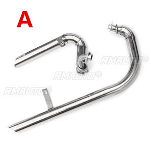 Tubo de Escape para Motocicleta, Sistema de Escape Completo con Silenciadores de Acero Inoxidable para Yamaha Virago V Star XV125 XV 125 XV250 XV 250 - Product Image 2
