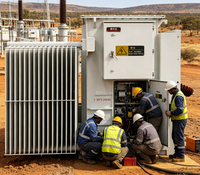 Transformador de Distribución Trifásico Rainbow S13-M-500 de Alta Eficiencia, Herméticamente Sellado, Sumergido en Aceite, Bobinado de Cobre Puro, 10kV