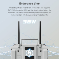 Télécommande Skydroid G20, portée 30 km, double bande 2.4G/5.8G, code fixe, étanche pour drone