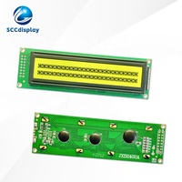 Layar LCD Karakter Rusia COB 2402 Langsung dari Pabrik SCCdisplay JXD2402A STN Kuning Positif ST7066/AIP31066 24*2 Dot Matrix LED