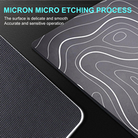 Tapis de souris en verre résistant à l'usure, à surface micro-gravée lisse et de haute qualité, très vendu