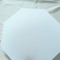 Feuille diffuseur de lumière PC, surface mate givrée à points, ignifuge, anti-éblouissement, forme personnalisée, pour panneau LED, boîte à lumière et rétroéclairage