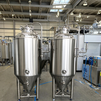 Cuve de Fermentation Verticale CGBREW en Acier Inoxydable 304/316, 200L/300L/1000L, Isolation Polyuréthane, Refroidissement par Dimple
