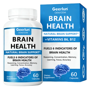 OEM Maßgeschneiderte Natürliche Vitamin <span class=keywords><strong>B</strong></span> Gehirn-Leistungssteigernde Nahrungsergänzung zur Förderung der Geistigen Klarheit und Gehirngesundheit Kapseln - Product Image 1