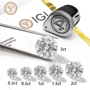 Diamant de laboratoire rond 0.3ct-2ct certifié IGI DE VVS1 VS1 VVS2 diamant rond brillant HPHT CVD cultivé en laboratoire pour la fabrication de bijoux - Product Image 5