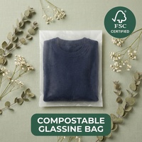 Pochette en papier glassine de créateur, écologique, biodégradable, recyclable, pour emballage de vêtements de luxe, boutique de mode