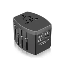 Portable Universal Travel Adapter with Four Smart USB Charger