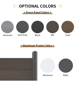 Tấm hàng rào composite Mexytech, hàng rào gỗ nhựa composite, hàng rào gỗ ngoài trời chống tia UV, hàng rào kim loại nhôm hiện đại, thanh lịch, dành cho khách sạn, đạt tiêu chuẩn REACH - Product Image 5