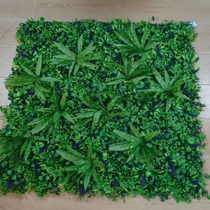 Décoration murale de cour extérieure simulée anti-oxydation ultraviolet plante artificielle mariage approprié mur de soie en plastique - Product Image 2