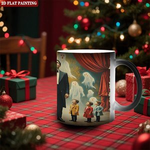 High Frosted <b>Ceramic</b> Mug 11oz Heat Sensitive Color Changing DIY <b>Cup</b> - Product Image 2