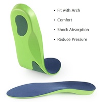 Haute densité Eva fascitis plantaire Insol chaussure de soulagement des chocs à l'intérieur du soutien de la voûte plantaire semelle orthopédique absorbant les chocs